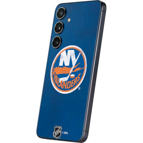 NHL New York Islanders Distressed Galaxy S25 Skin
